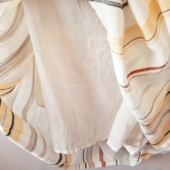 NEW RVCA Arizona Large Striped Cut-Out Sleeveless Partially Lined Dress‎ Pockets - Picture 10 of 15